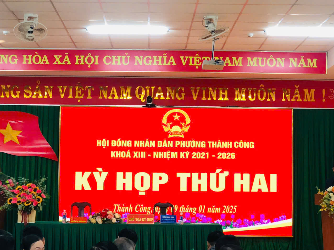 Kỳ họp thứ hai HĐND phường Thành Công khoá XIII, nhiệm kỳ 2021- 2026